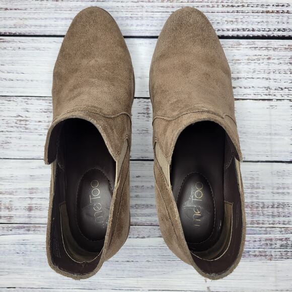 Me Too Ankle Boots Brown Suede Size 9 - Picture 5 of 8